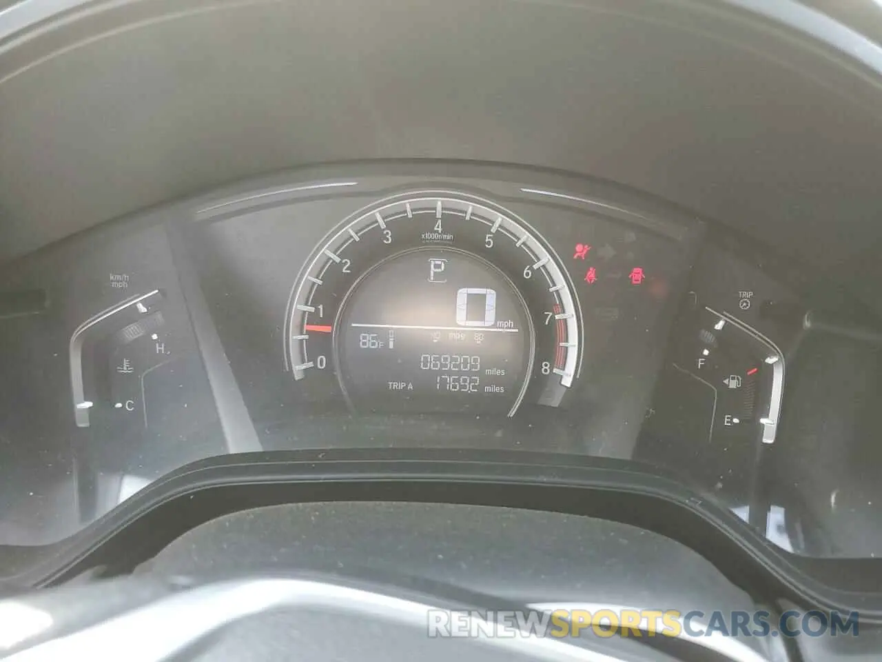 9 fotografías del automóvil dañado 2HKRW6H37KH219034 HONDA CRV 2019