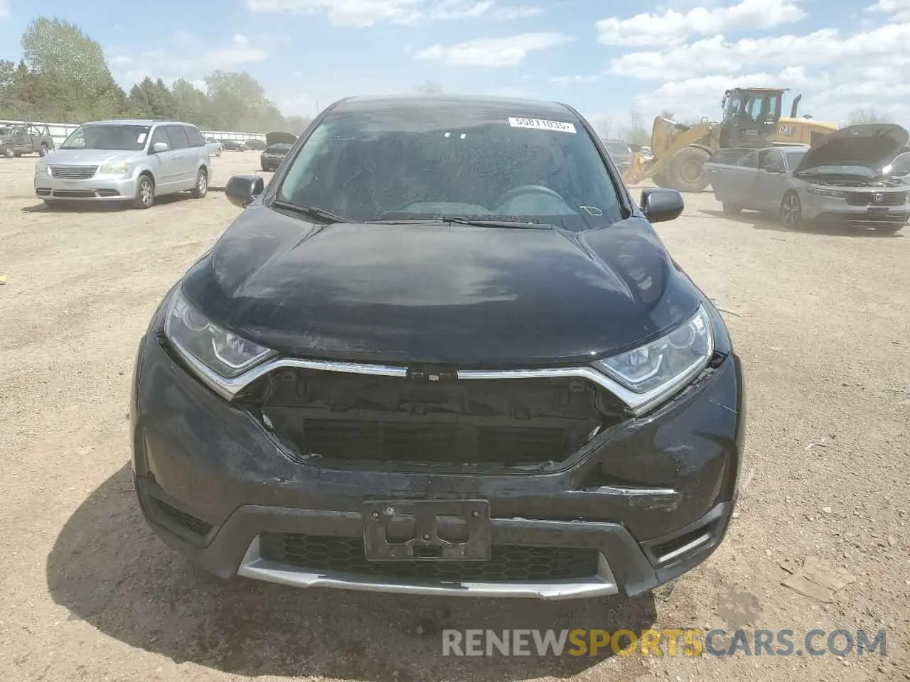 5 fotografías del automóvil dañado 2HKRW6H38KH200380 HONDA CRV 2019