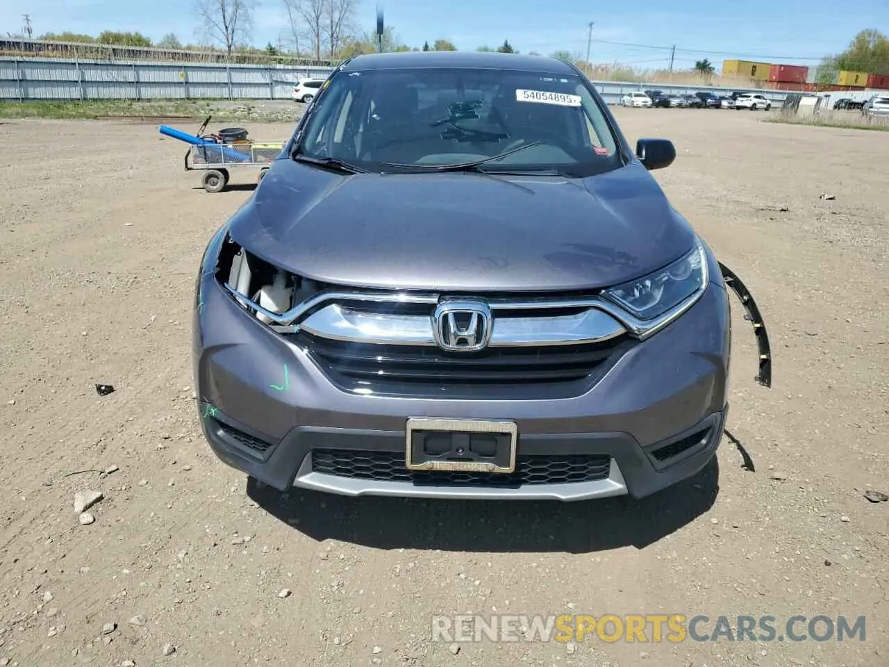 5 fotografías del automóvil dañado 2HKRW6H39KH217236 HONDA CRV 2019