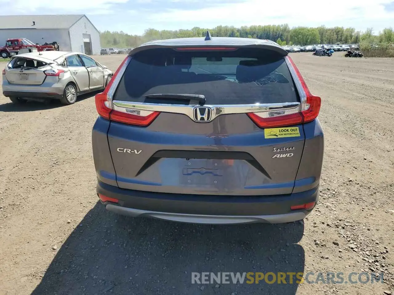 6 fotografías del automóvil dañado 2HKRW6H39KH217236 HONDA CRV 2019