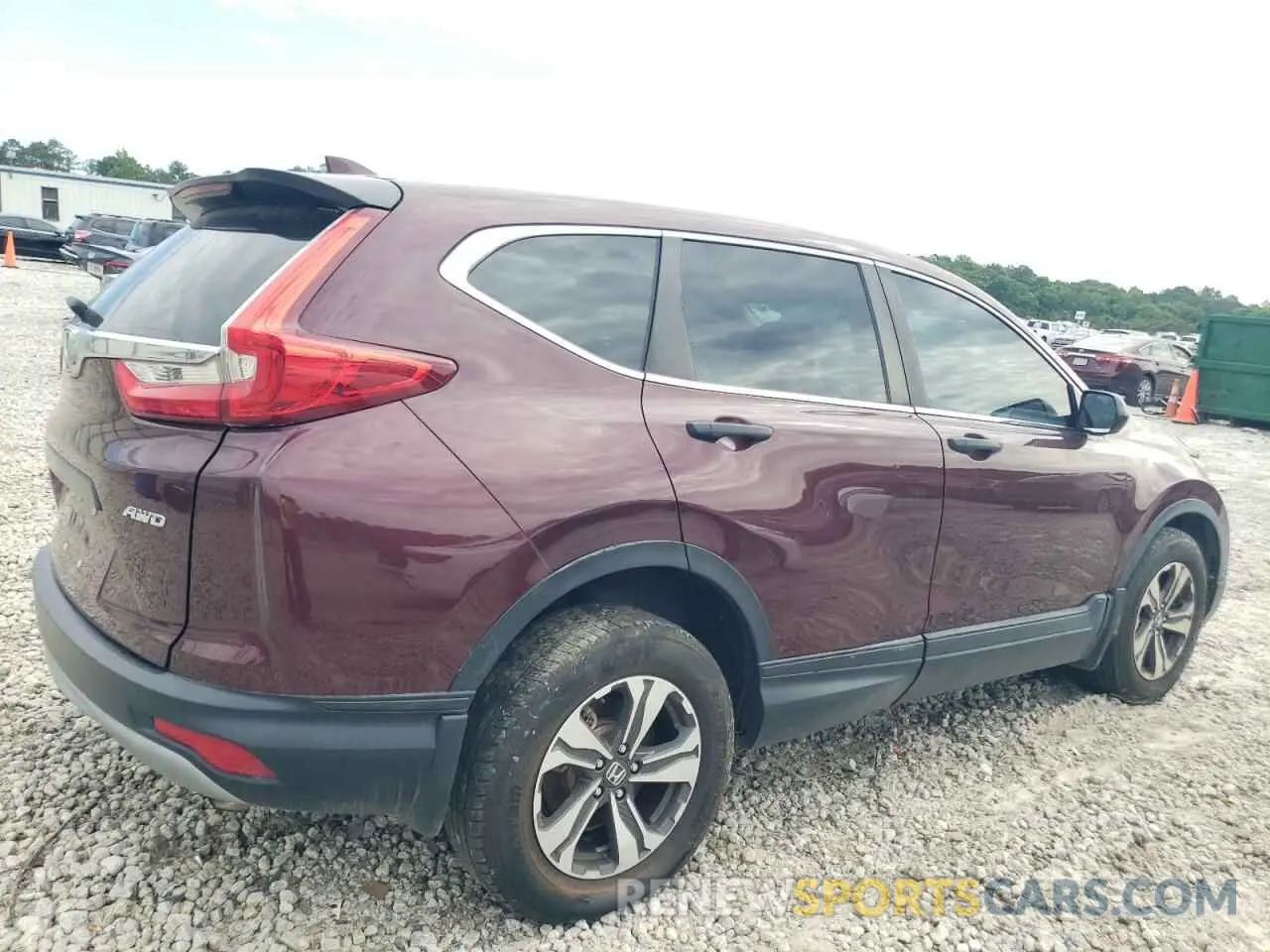 3 fotografías del automóvil dañado 2HKRW6H39KH226180 HONDA CRV 2019