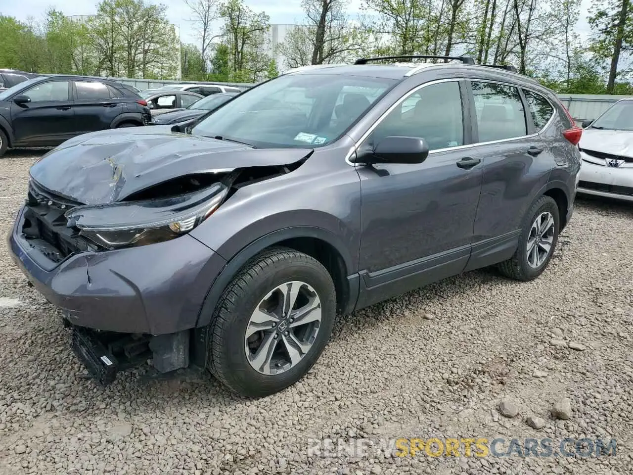 1 fotografías del automóvil dañado 2HKRW6H3XKH220243 HONDA CRV 2019