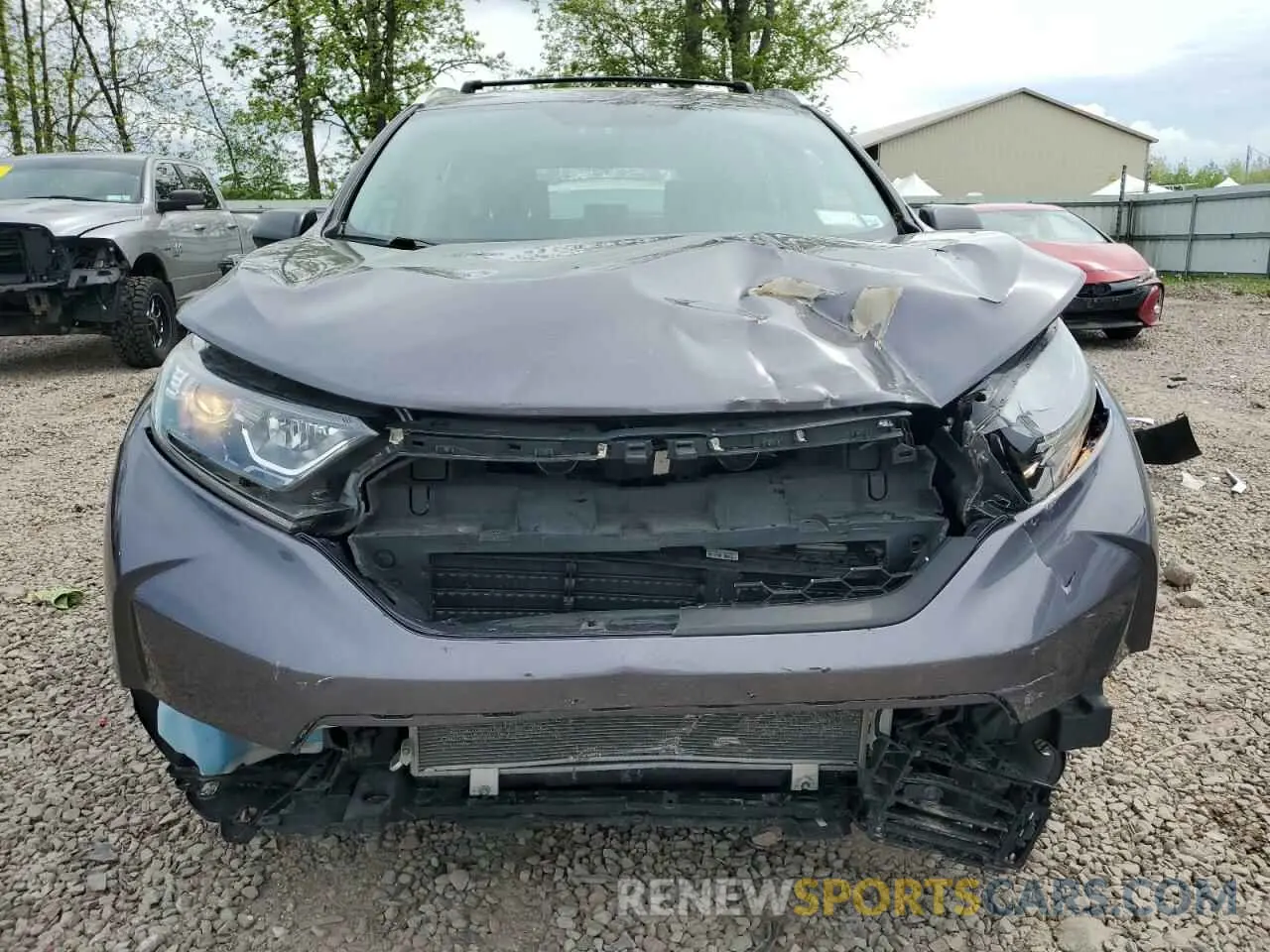 5 fotografías del automóvil dañado 2HKRW6H3XKH220243 HONDA CRV 2019