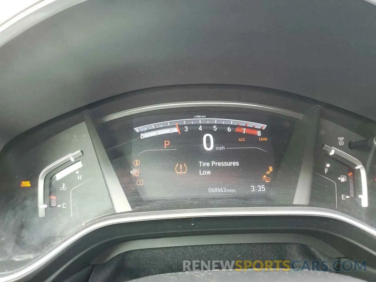 9 fotografías del automóvil dañado 5J6RW1H51KA005971 HONDA CRV 2019