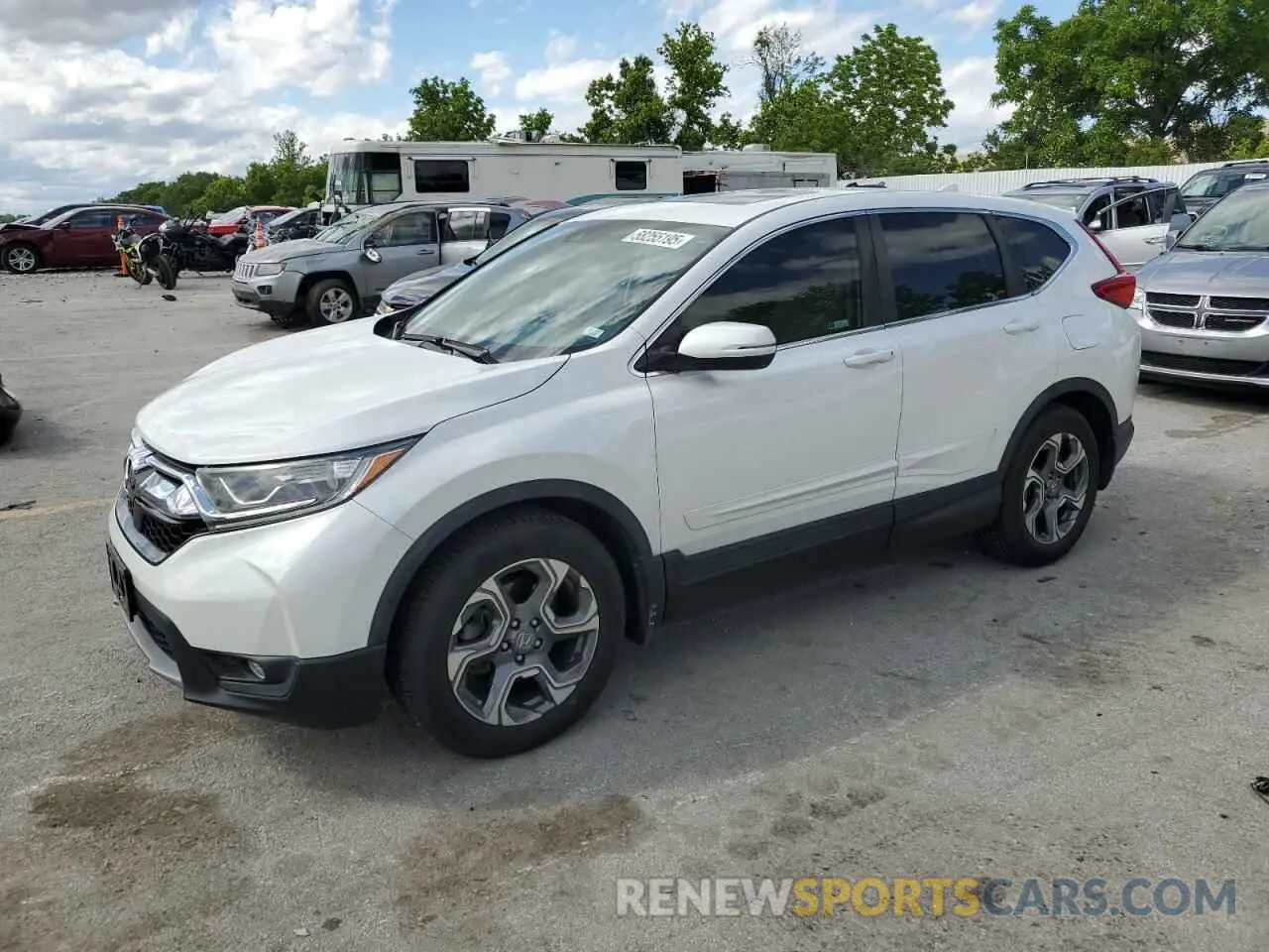 1 fotografías del automóvil dañado 5J6RW1H51KA027873 HONDA CRV 2019