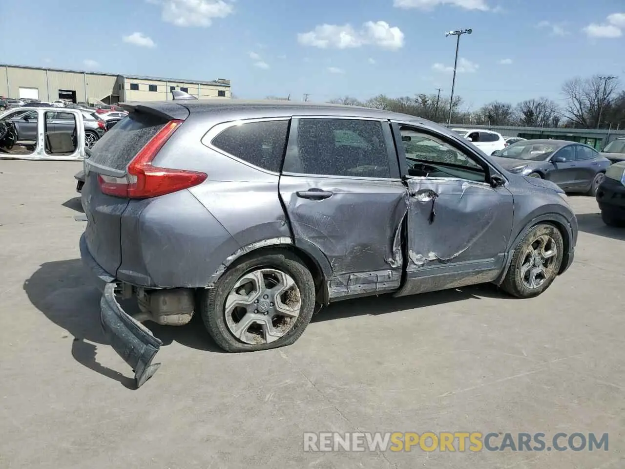 3 fotografías del automóvil dañado 5J6RW1H52KL002369 HONDA CRV 2019