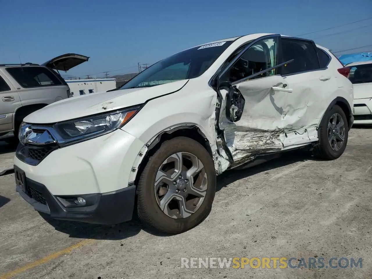 1 fotografías del automóvil dañado 5J6RW1H53KA025574 HONDA CRV 2019