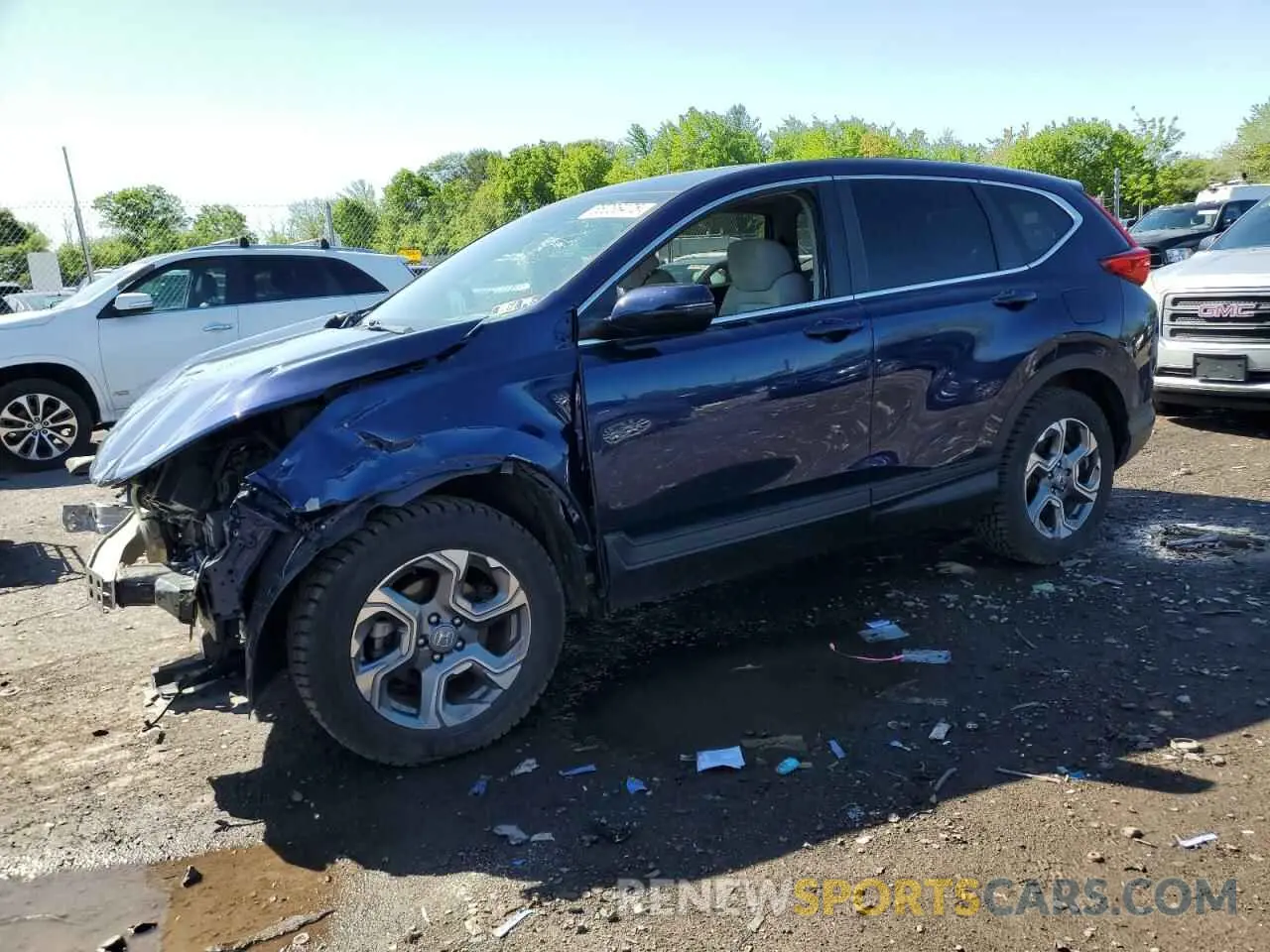 1 fotografías del automóvil dañado 5J6RW1H54KA041959 HONDA CRV 2019