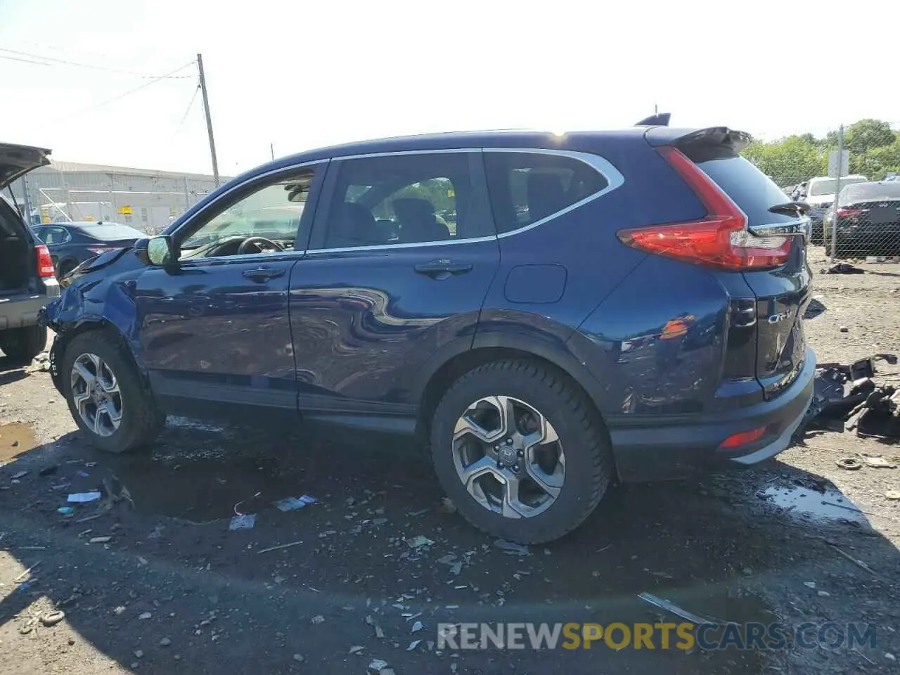 2 fotografías del automóvil dañado 5J6RW1H54KA041959 HONDA CRV 2019