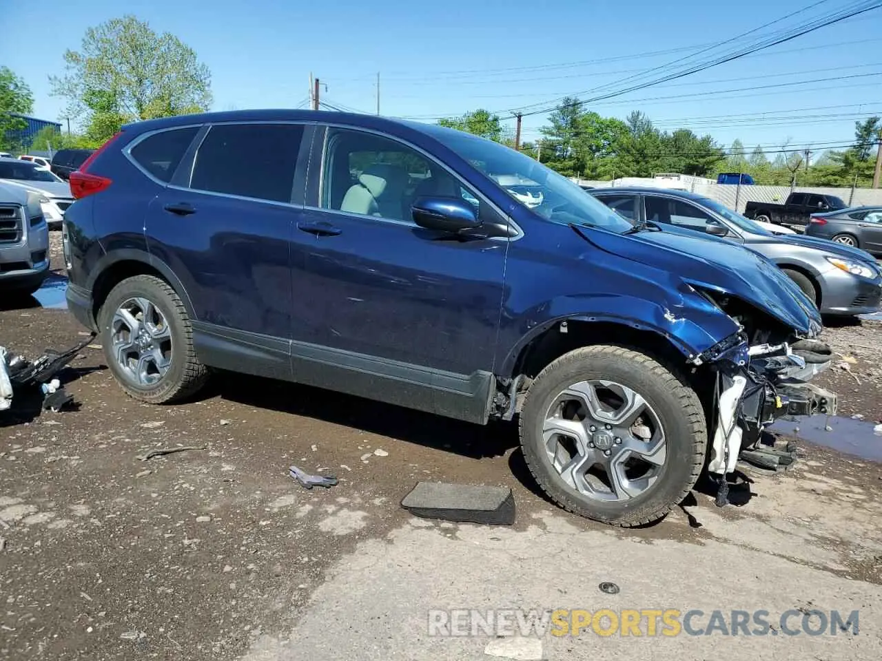 4 fotografías del automóvil dañado 5J6RW1H54KA041959 HONDA CRV 2019