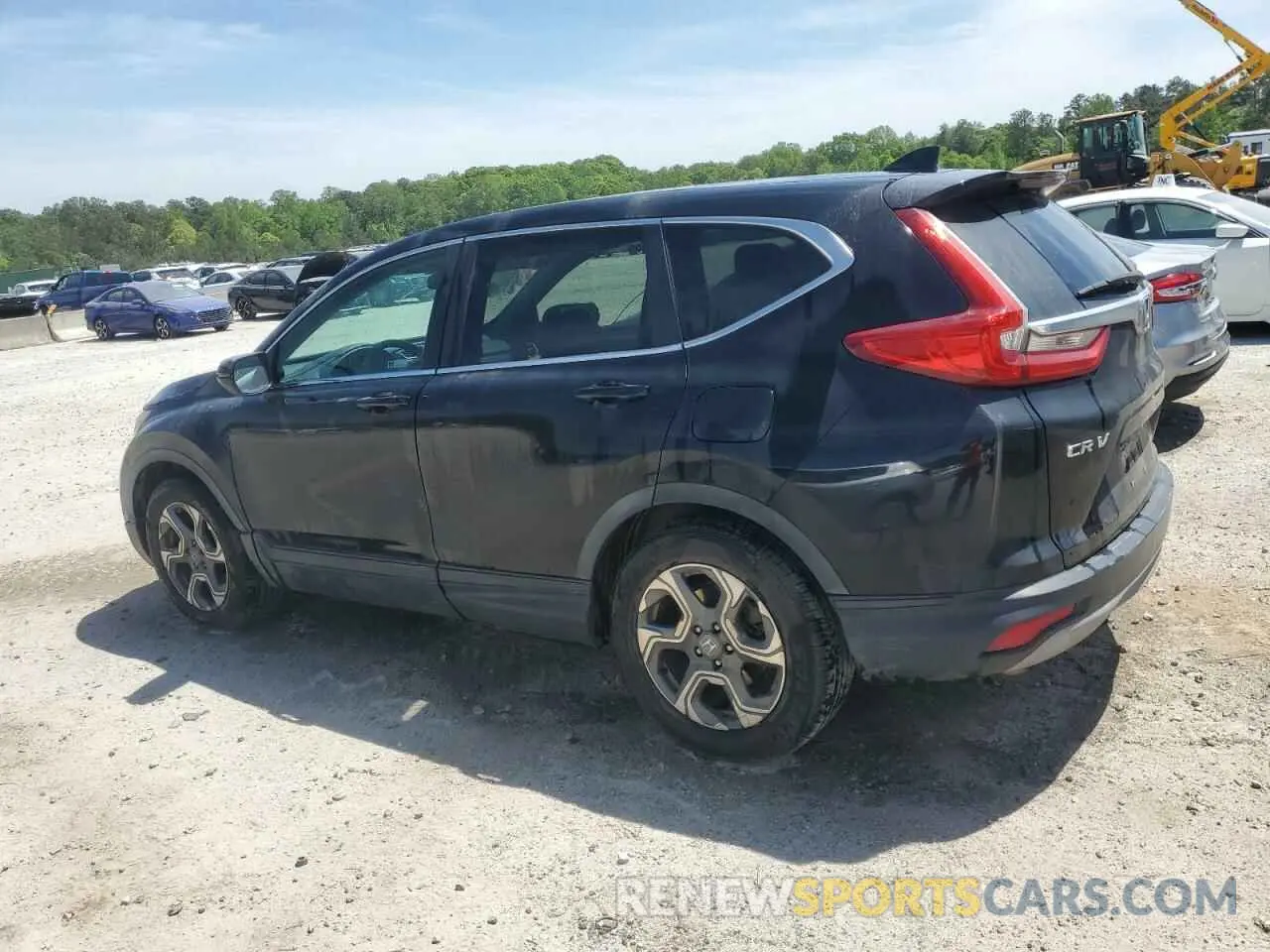 2 fotografías del automóvil dañado 5J6RW1H58KA005918 HONDA CRV 2019