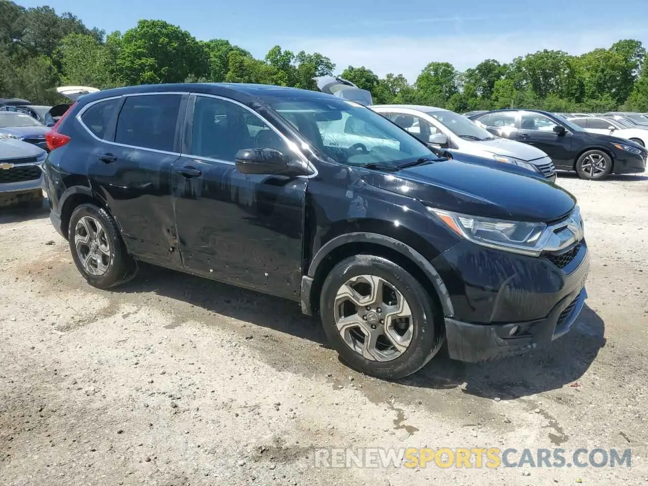 4 fotografías del automóvil dañado 5J6RW1H58KA005918 HONDA CRV 2019