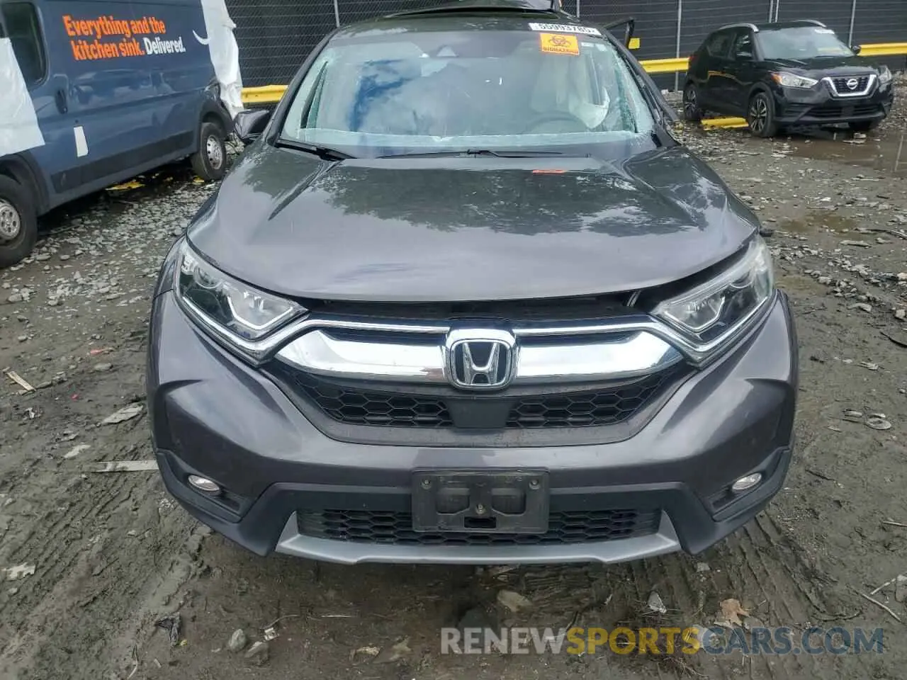 5 fotografías del automóvil dañado 5J6RW1H59KA005684 HONDA CRV 2019