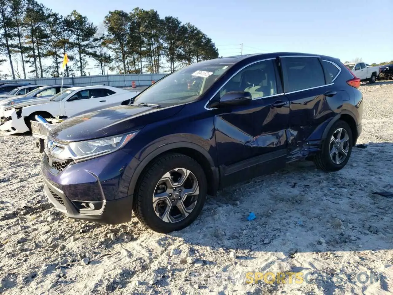 1 fotografías del automóvil dañado 5J6RW1H59KA022937 HONDA CRV 2019