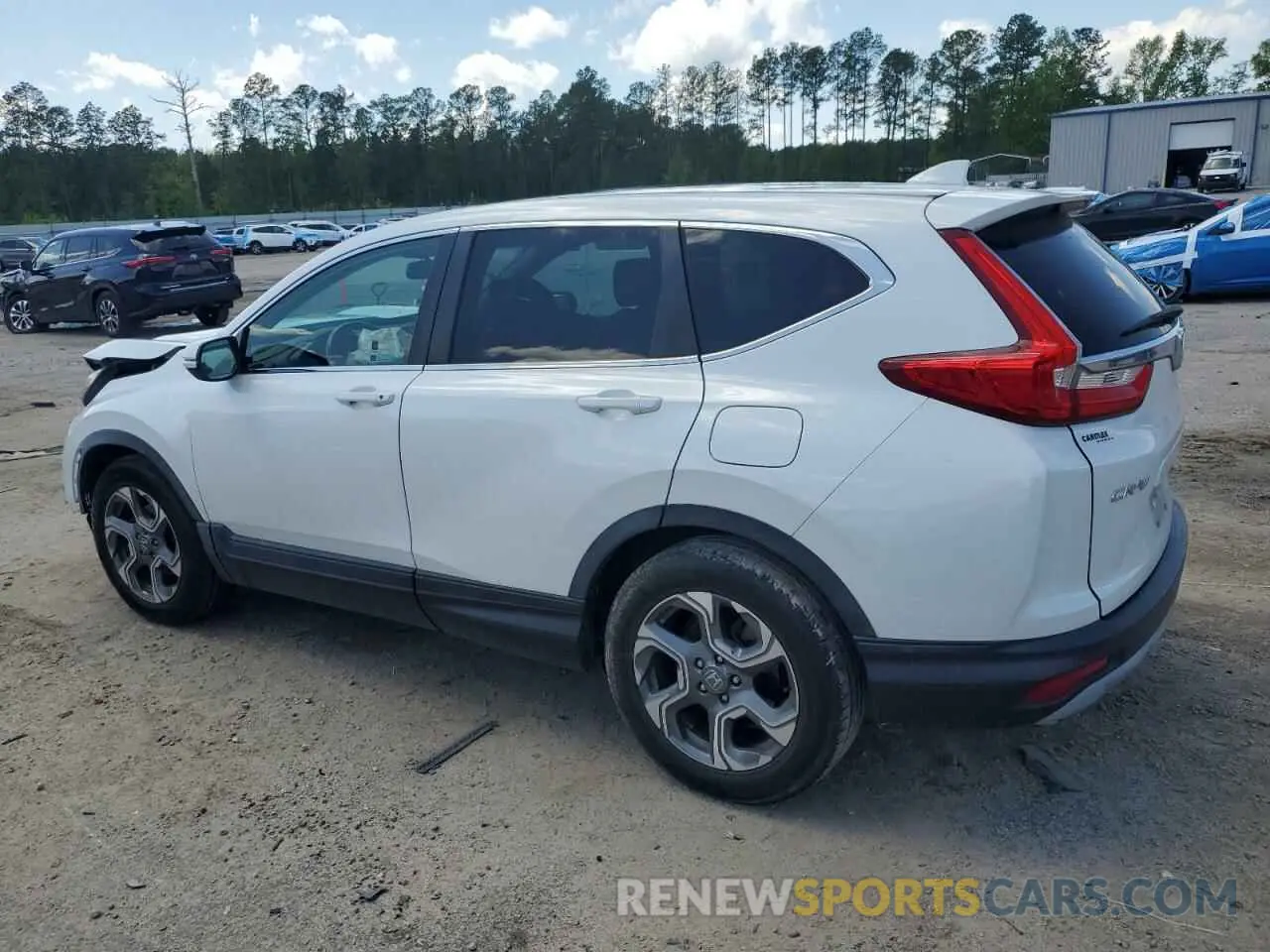 2 fotografías del automóvil dañado 5J6RW1H84KA016621 HONDA CRV 2019