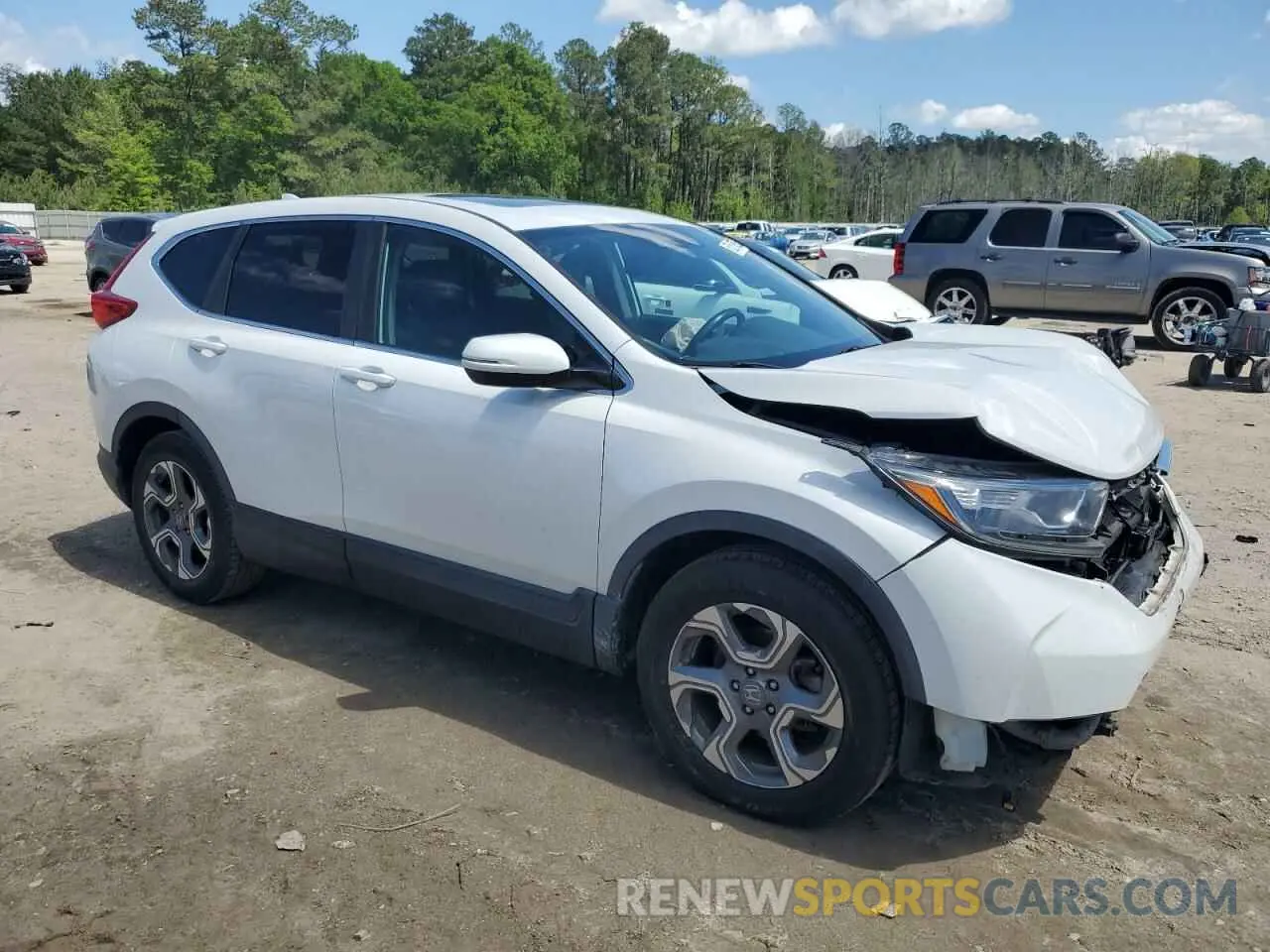 4 fotografías del automóvil dañado 5J6RW1H84KA016621 HONDA CRV 2019