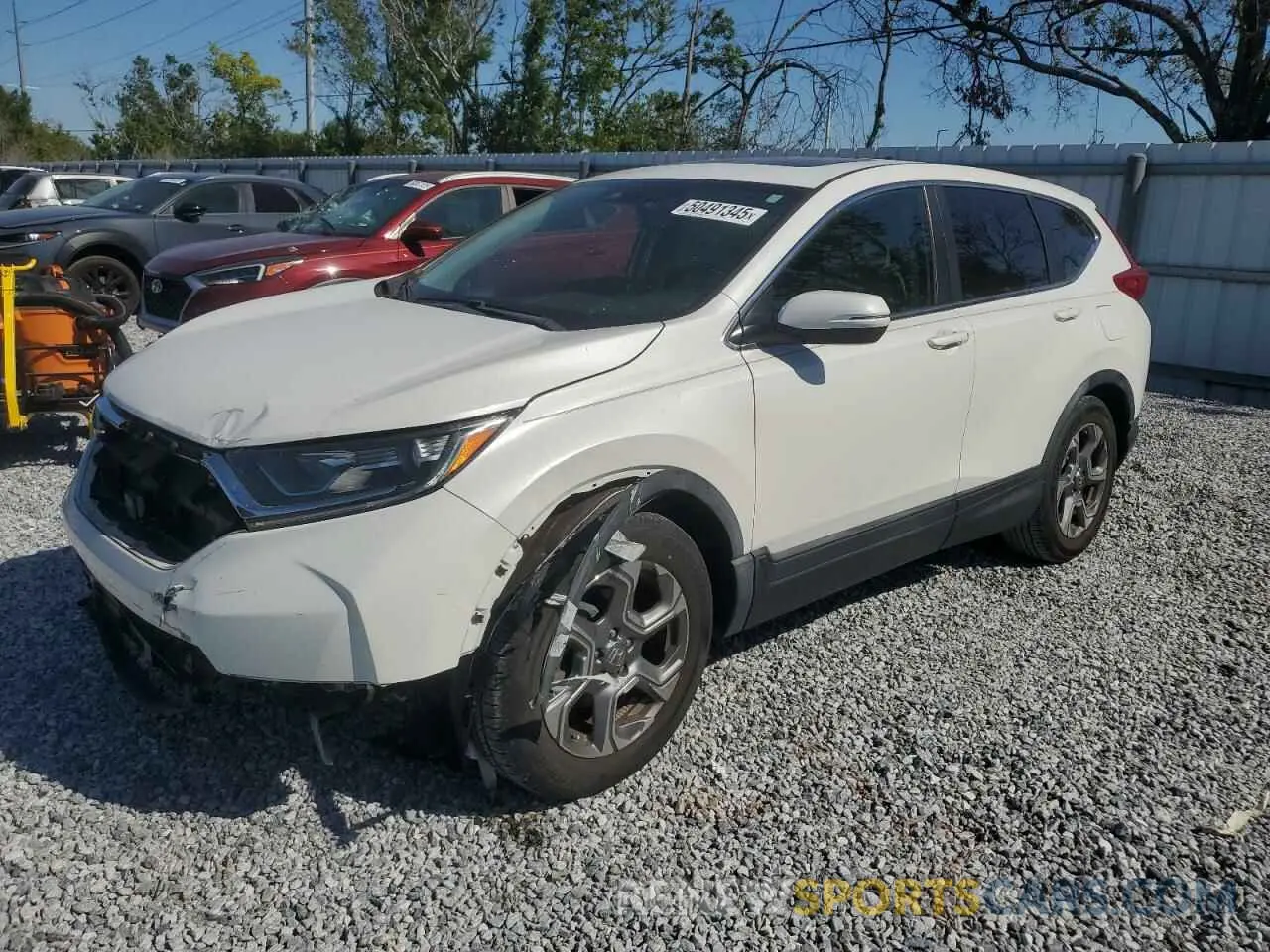 1 fotografías del automóvil dañado 5J6RW1H85KA041530 HONDA CRV 2019