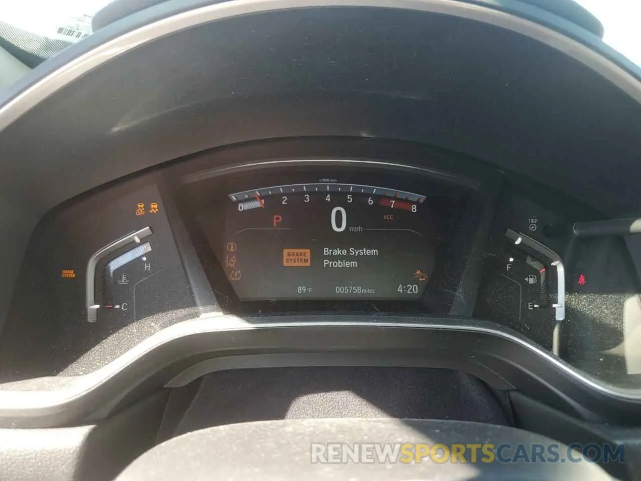 9 fotografías del automóvil dañado 5J6RW1H85KA041530 HONDA CRV 2019