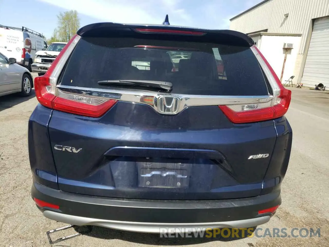 6 fotografías del automóvil dañado 5J6RW2H51KA000081 HONDA CRV 2019