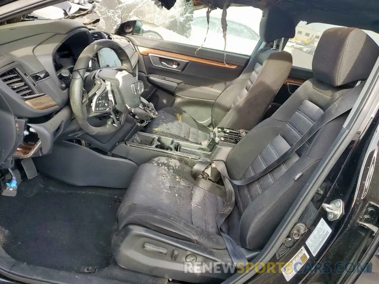 7 fotografías del automóvil dañado 5J6RW2H51KA021724 HONDA CRV 2019