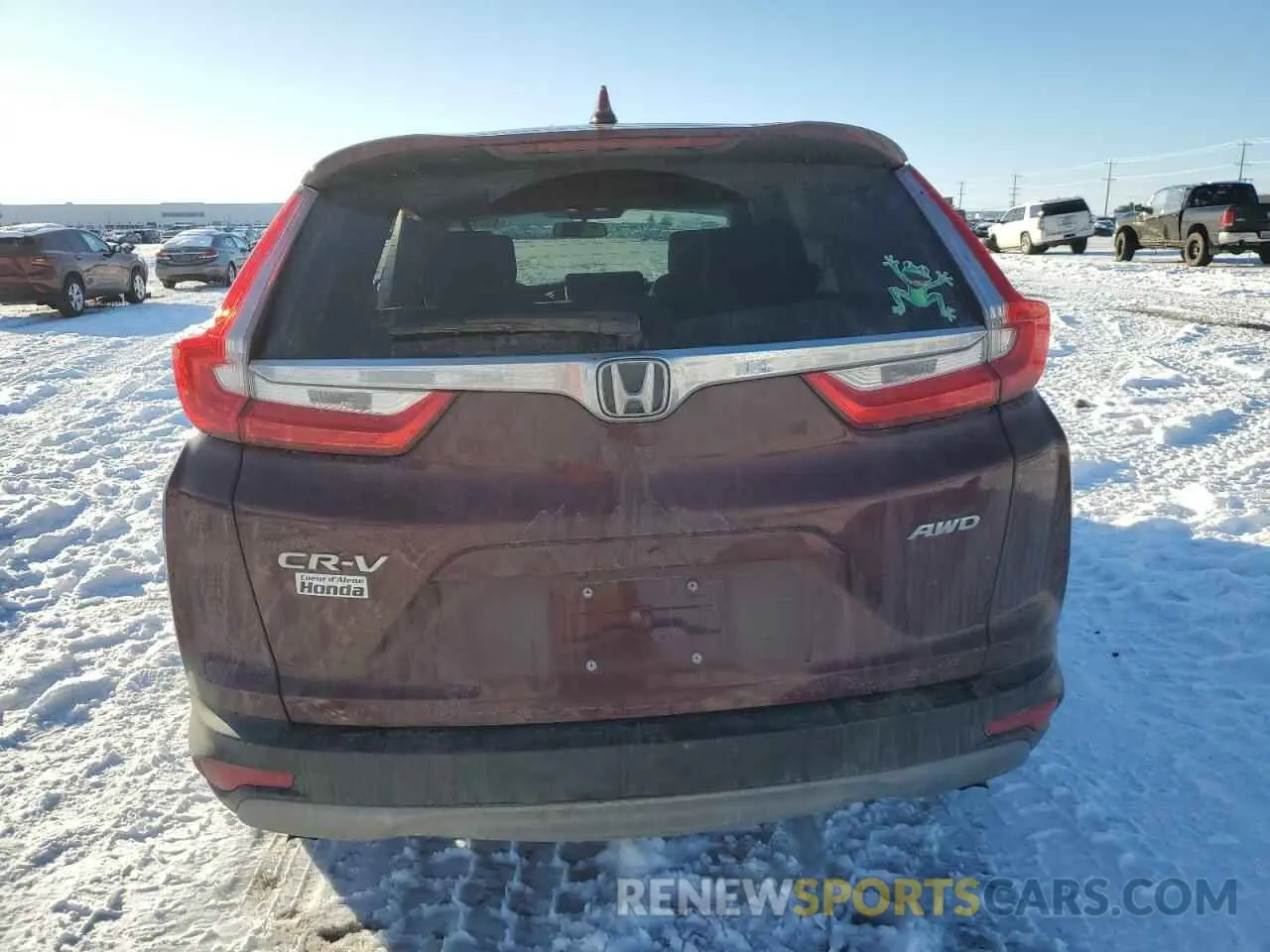 6 fotografías del automóvil dañado 5J6RW2H51KL009240 HONDA CRV 2019