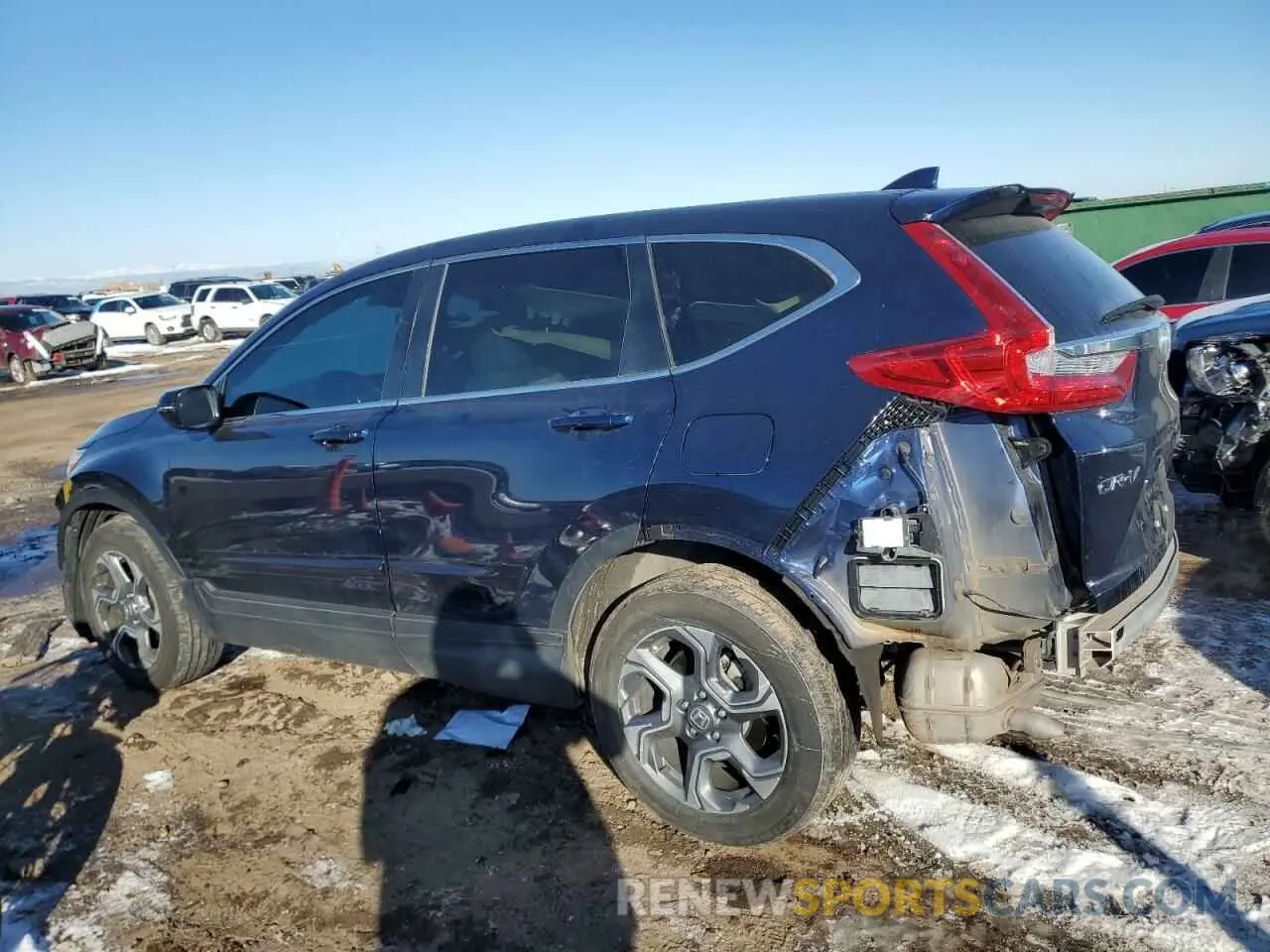 2 fotografías del automóvil dañado 5J6RW2H55KA019216 HONDA CRV 2019