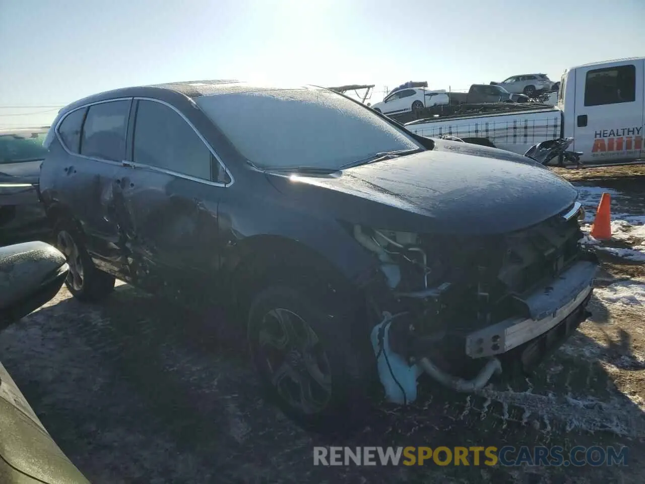 4 fotografías del automóvil dañado 5J6RW2H55KA019216 HONDA CRV 2019