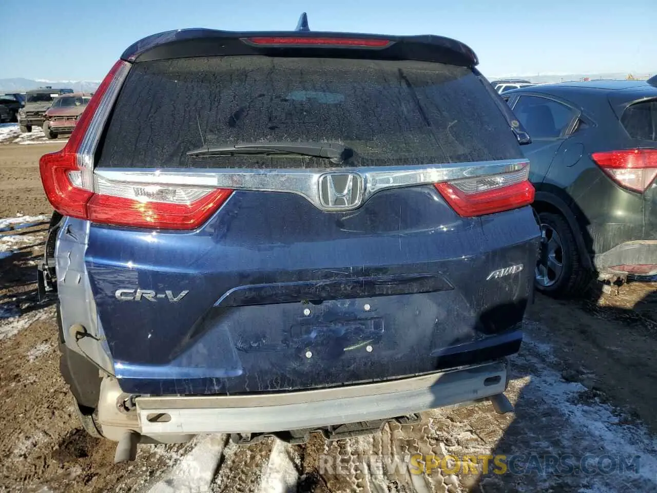 6 fotografías del automóvil dañado 5J6RW2H55KA019216 HONDA CRV 2019