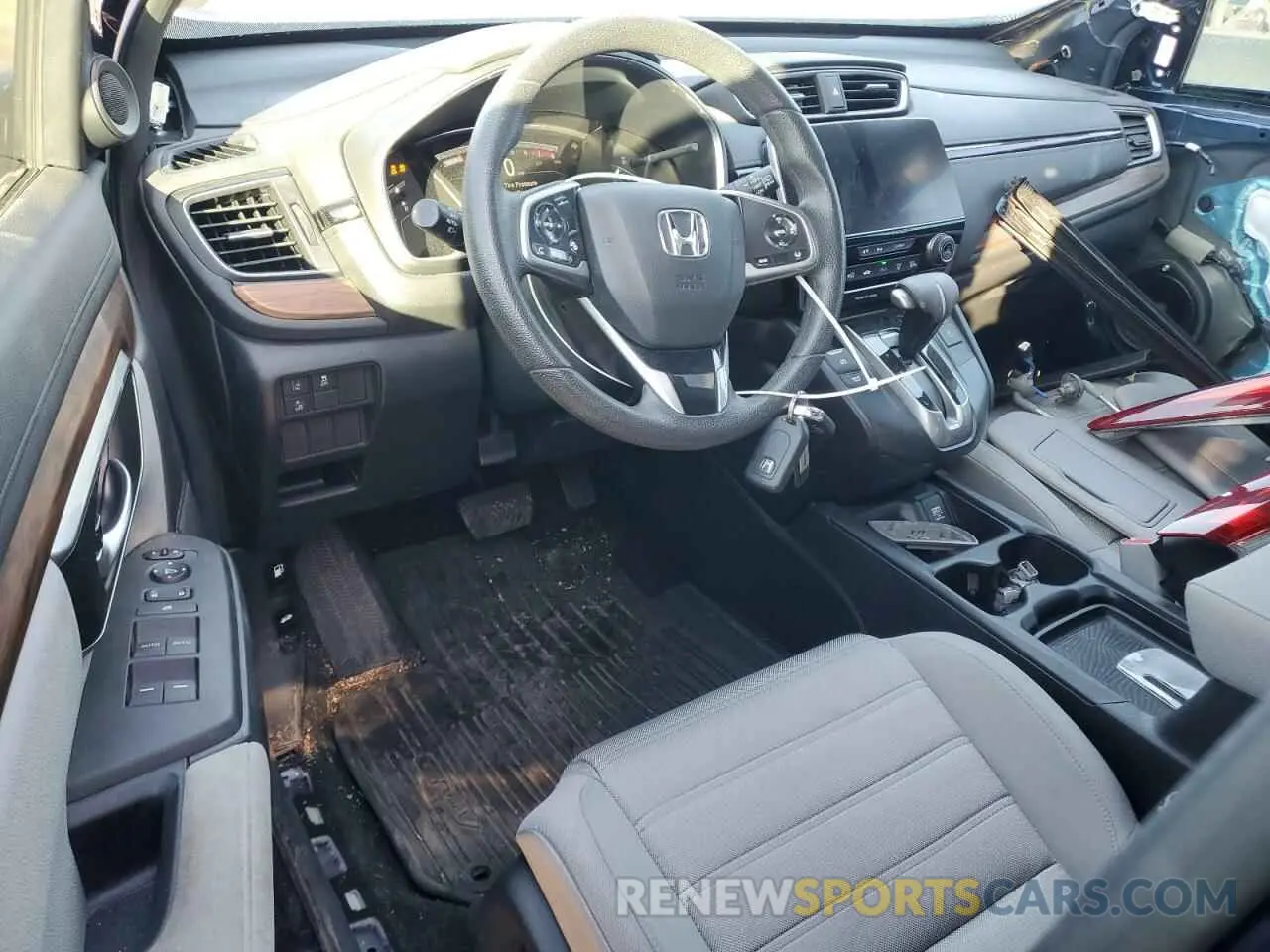 8 fotografías del automóvil dañado 5J6RW2H55KA019216 HONDA CRV 2019