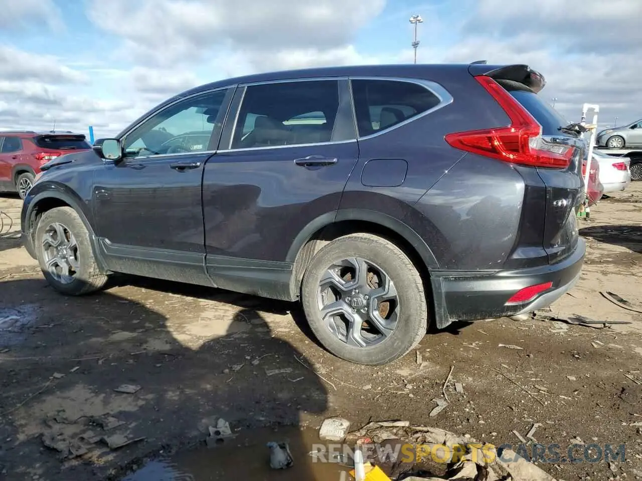 2 fotografías del automóvil dañado 5J6RW2H55KL013209 HONDA CRV 2019