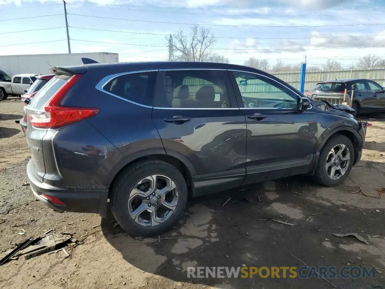 3 fotografías del automóvil dañado 5J6RW2H55KL013209 HONDA CRV 2019
