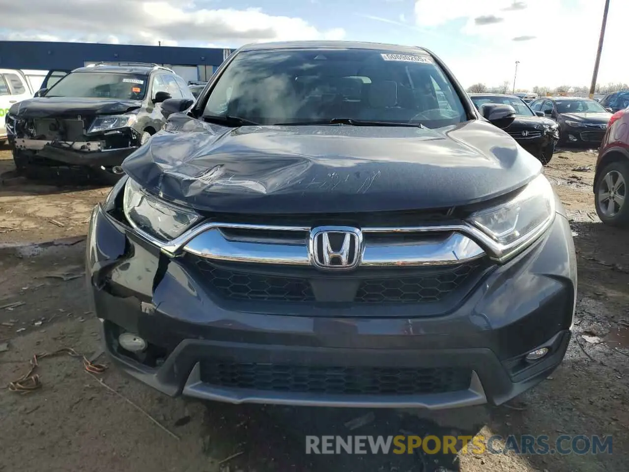 5 fotografías del automóvil dañado 5J6RW2H55KL013209 HONDA CRV 2019