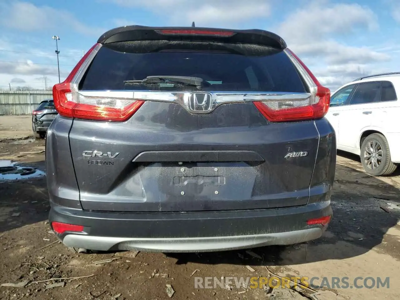 6 fotografías del automóvil dañado 5J6RW2H55KL013209 HONDA CRV 2019