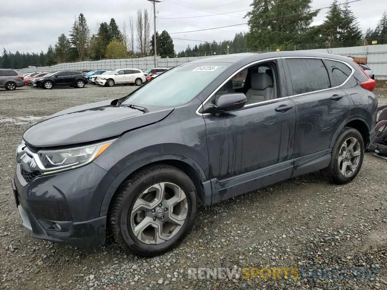 1 fotografías del automóvil dañado 5J6RW2H57KA003390 HONDA CRV 2019