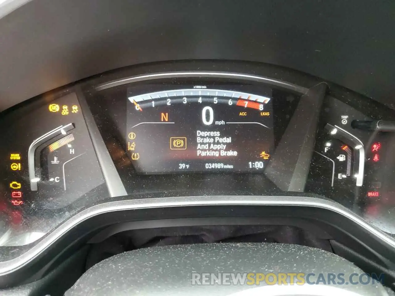 9 fotografías del automóvil dañado 5J6RW2H57KA003390 HONDA CRV 2019