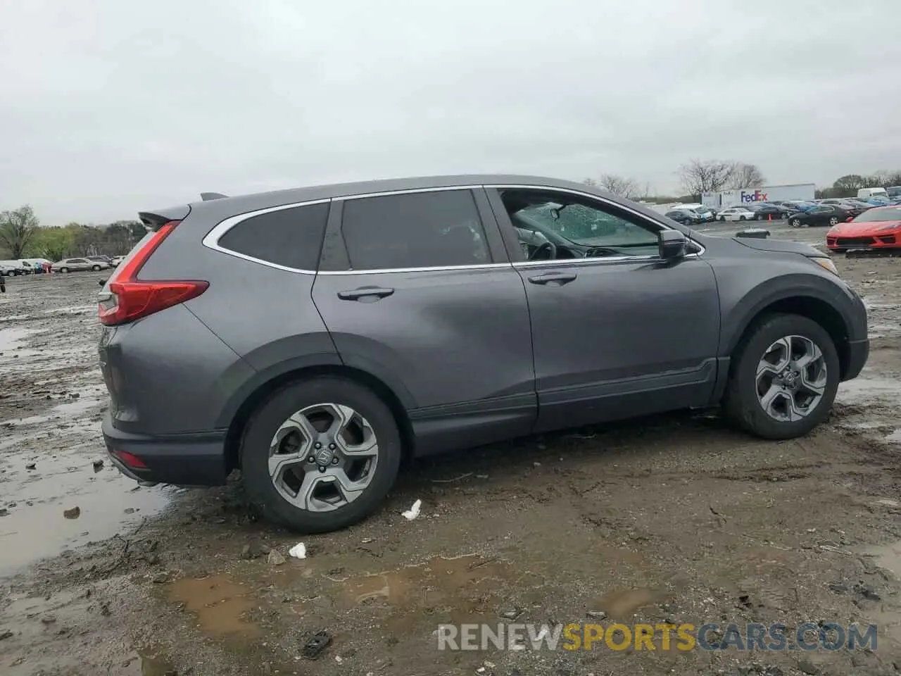 3 fotografías del automóvil dañado 5J6RW2H58KA005391 HONDA CRV 2019