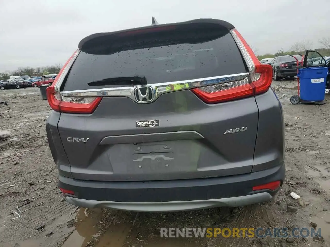 6 fotografías del automóvil dañado 5J6RW2H58KA005391 HONDA CRV 2019