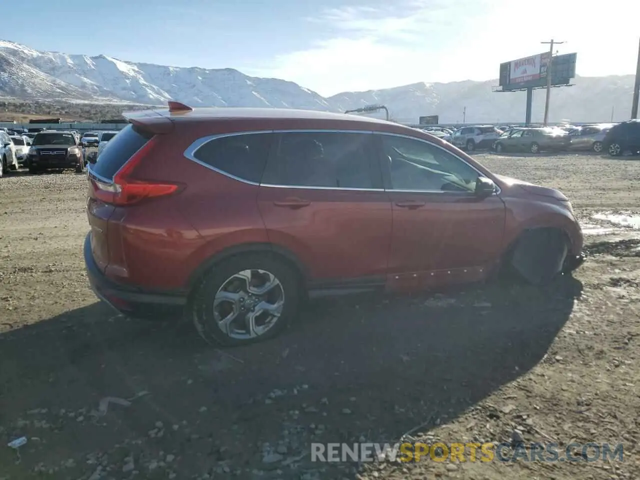 3 fotografías del automóvil dañado 5J6RW2H58KL003502 HONDA CRV 2019