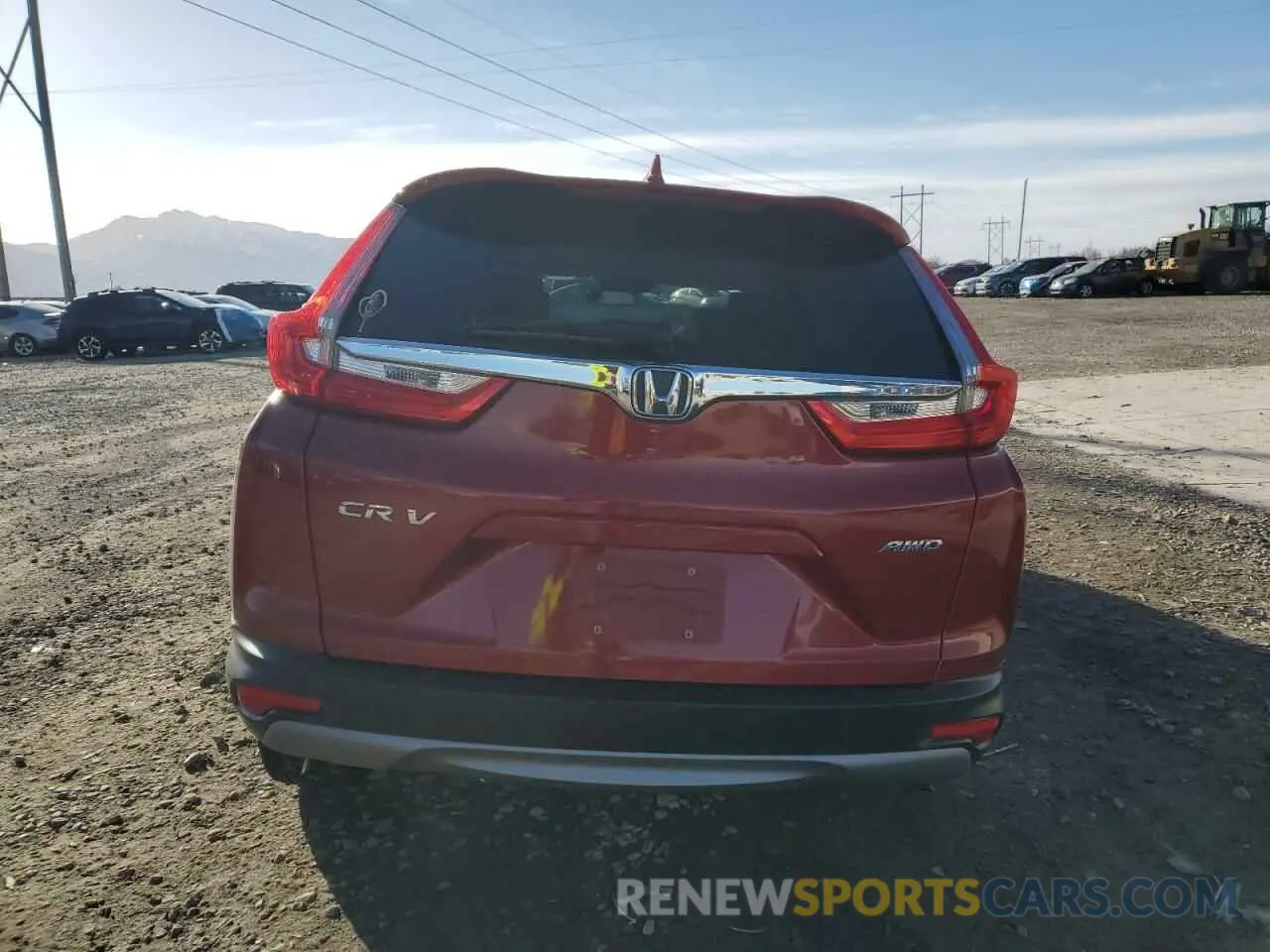 6 fotografías del automóvil dañado 5J6RW2H58KL003502 HONDA CRV 2019
