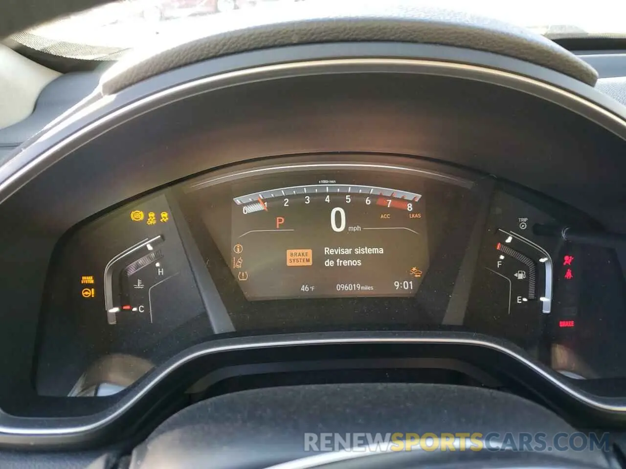9 fotografías del automóvil dañado 5J6RW2H58KL003502 HONDA CRV 2019