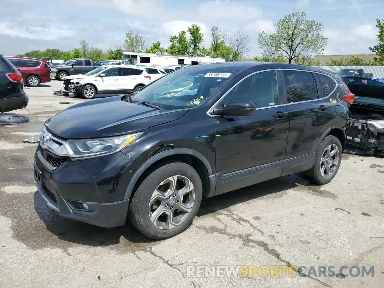 1 fotografías del automóvil dañado 5J6RW2H80KA001099 HONDA CRV 2019