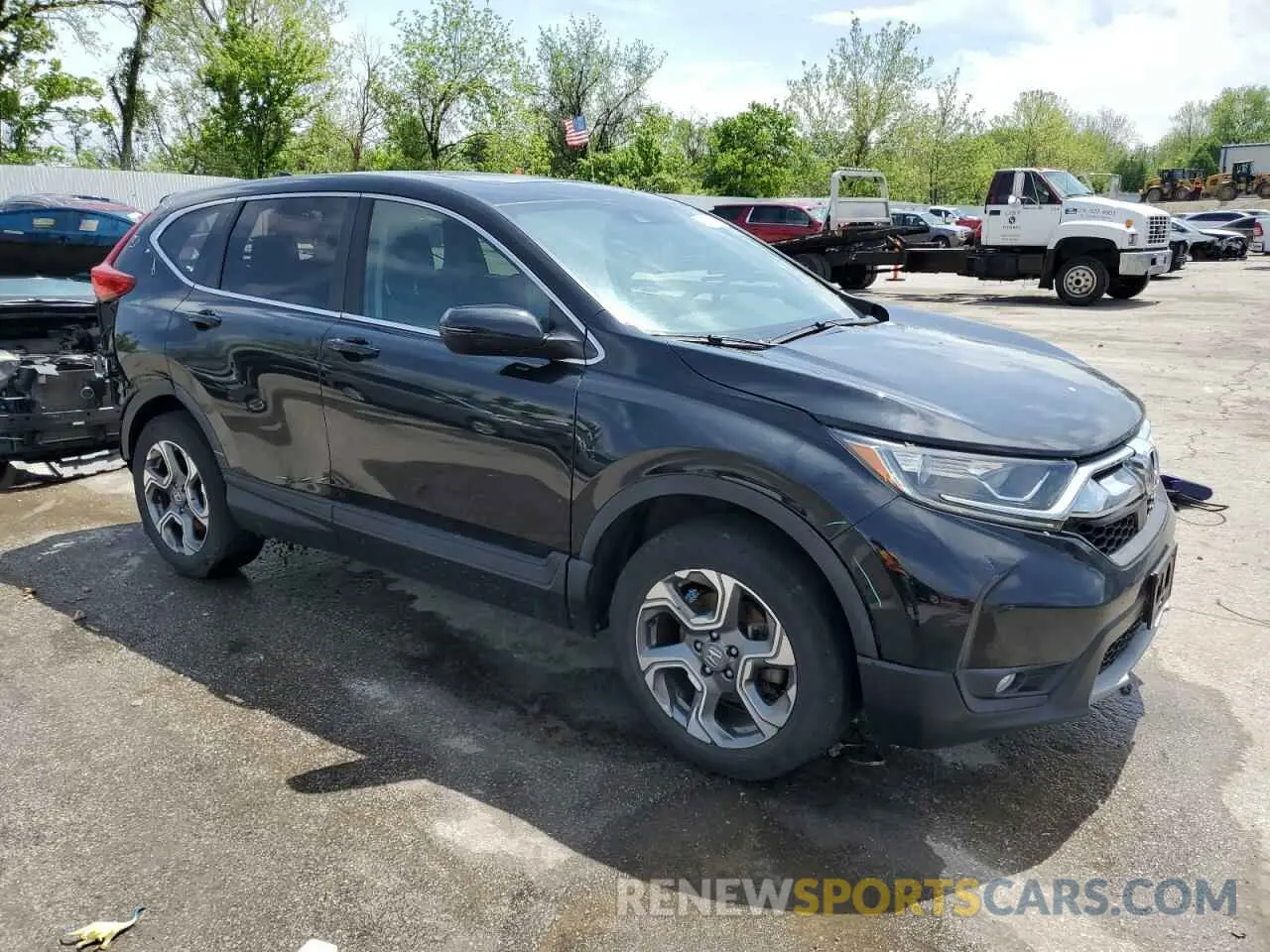 4 fotografías del automóvil dañado 5J6RW2H80KA001099 HONDA CRV 2019