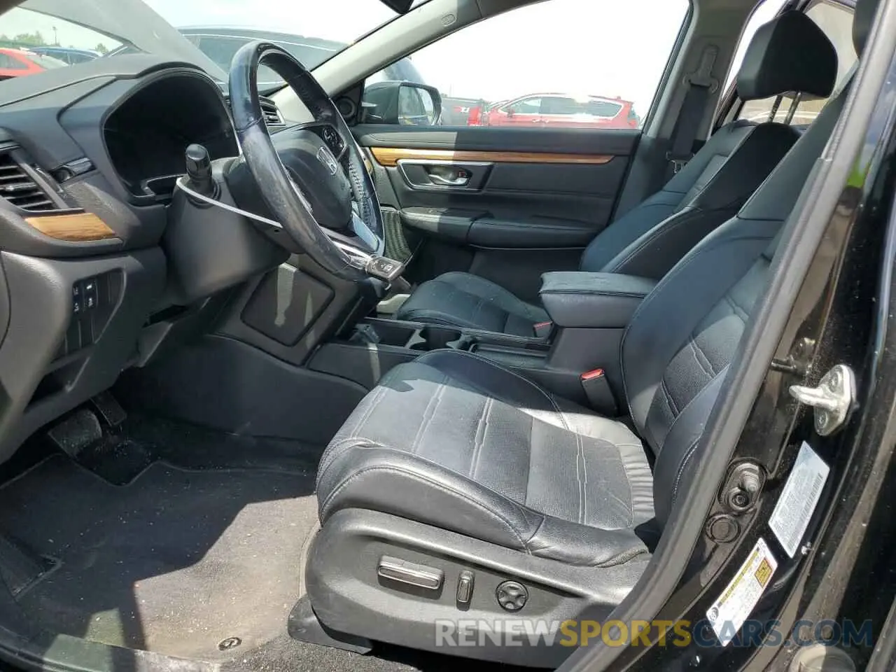 7 fotografías del automóvil dañado 5J6RW2H80KA001099 HONDA CRV 2019