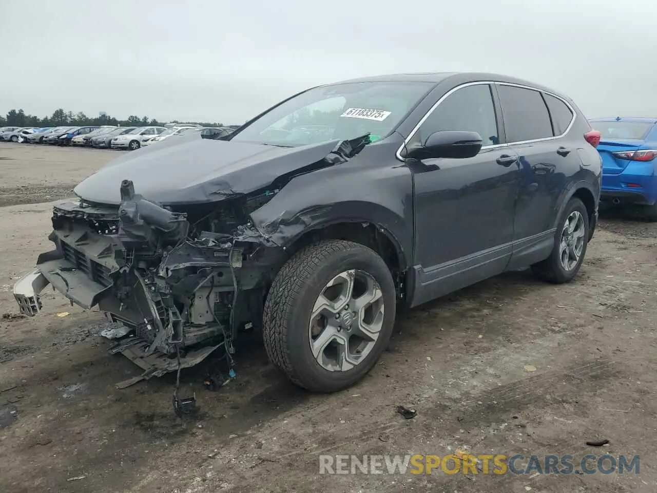 1 fotografías del automóvil dañado 5J6RW2H86KL003153 HONDA CRV 2019