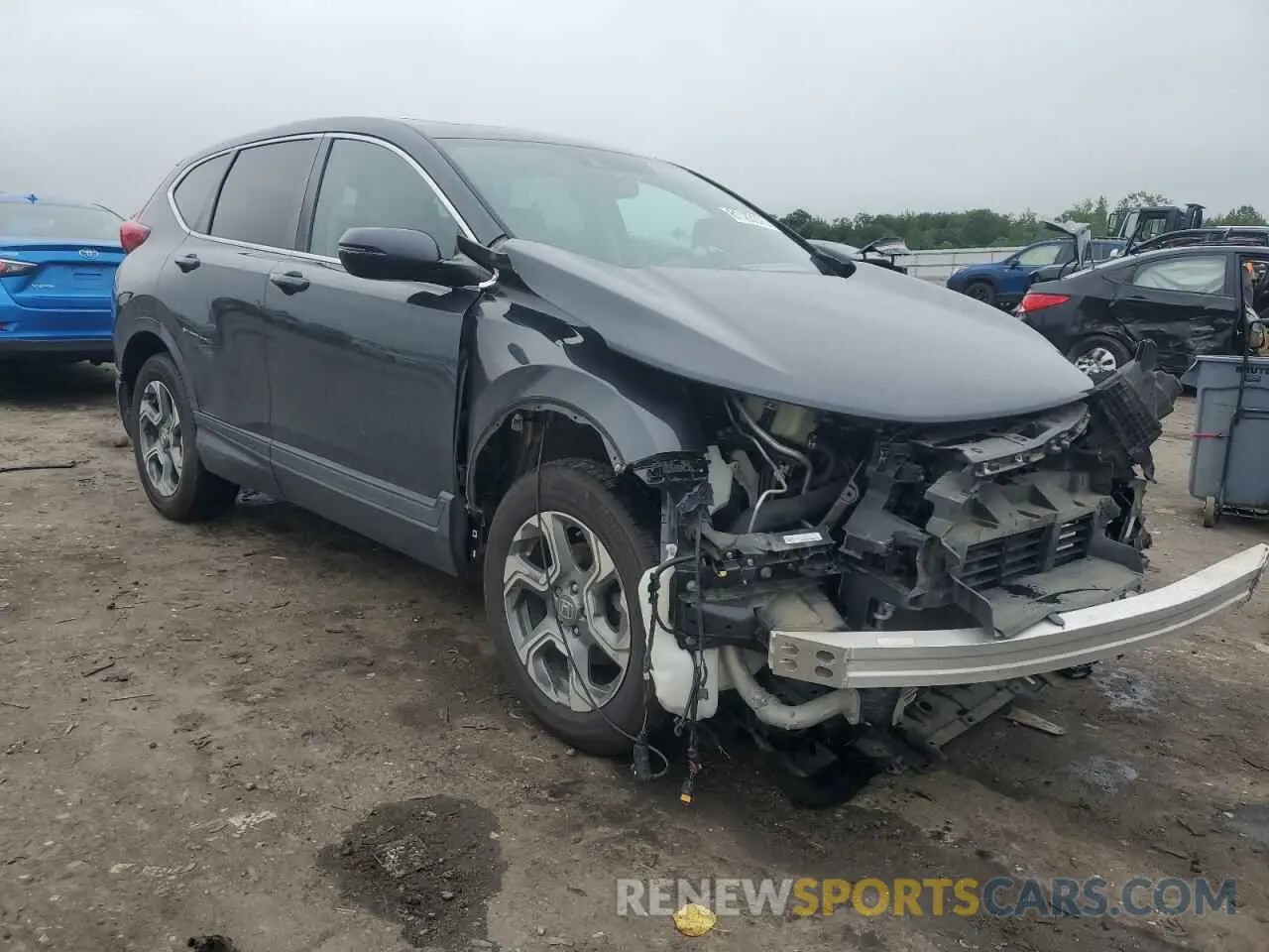 4 fotografías del automóvil dañado 5J6RW2H86KL003153 HONDA CRV 2019