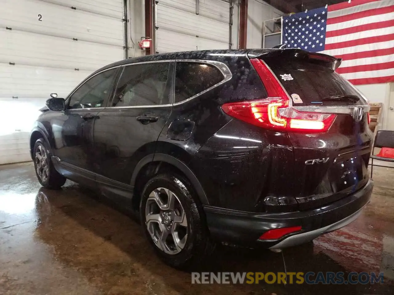2 fotografías del automóvil dañado 5J6RW2H87KL014422 HONDA CRV 2019