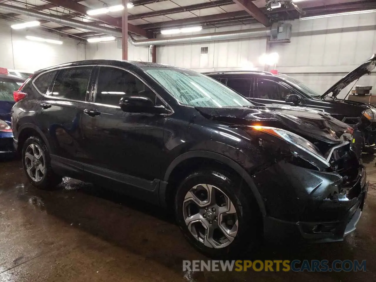 4 fotografías del automóvil dañado 5J6RW2H87KL014422 HONDA CRV 2019