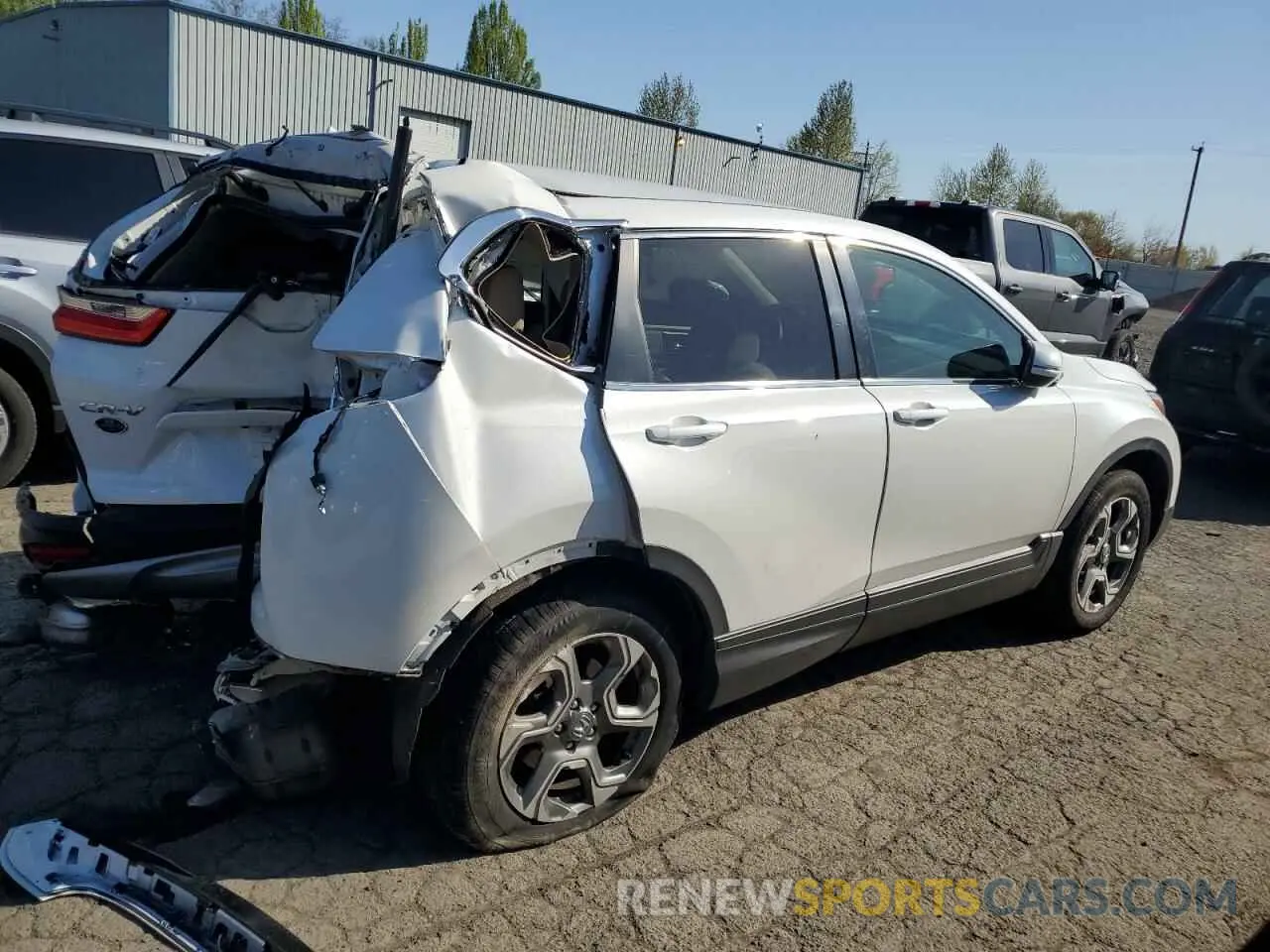 3 fotografías del automóvil dañado 5J6RW2H88KA017244 HONDA CRV 2019