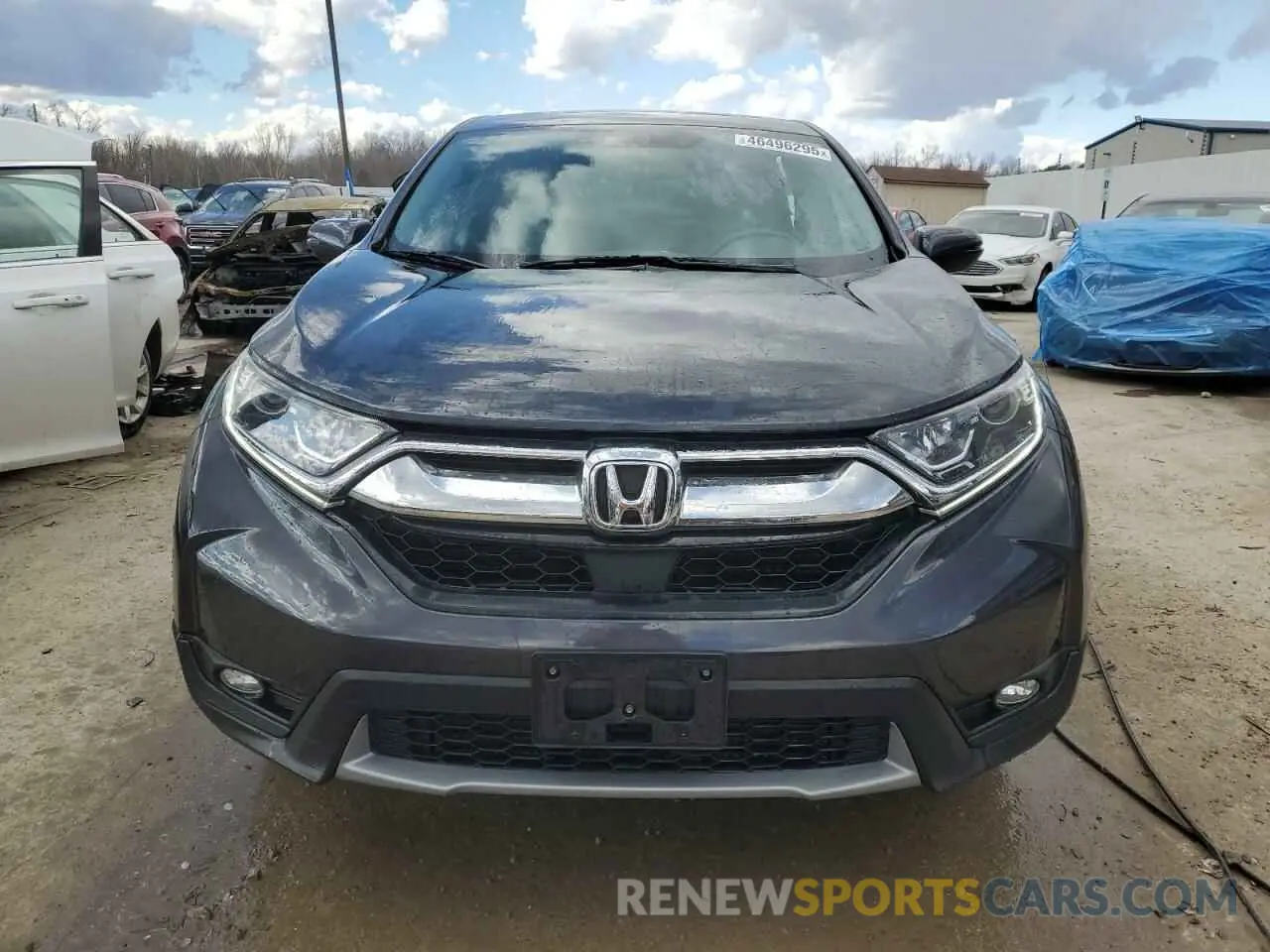 5 fotografías del automóvil dañado 5J6RW2H88KL021993 HONDA CRV 2019