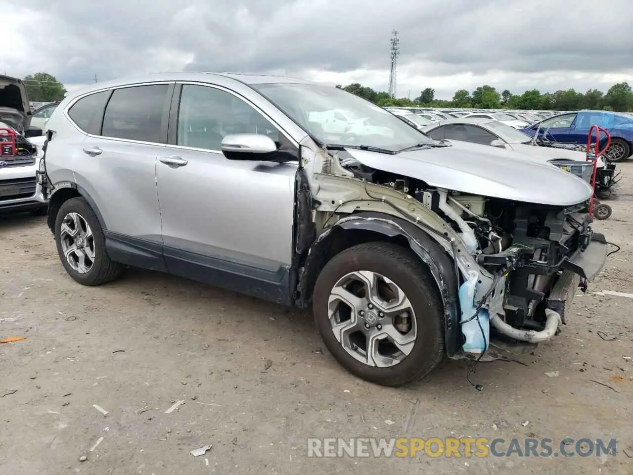 4 fotografías del automóvil dañado 5J6RW2H89KA005944 HONDA CRV 2019